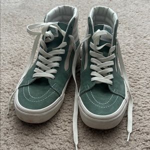 Teal Green High-Top Sneakers